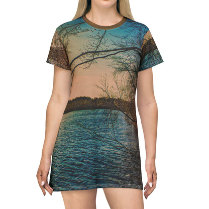 Lake Sunset Dress — Vintage Sunset Lake Dress