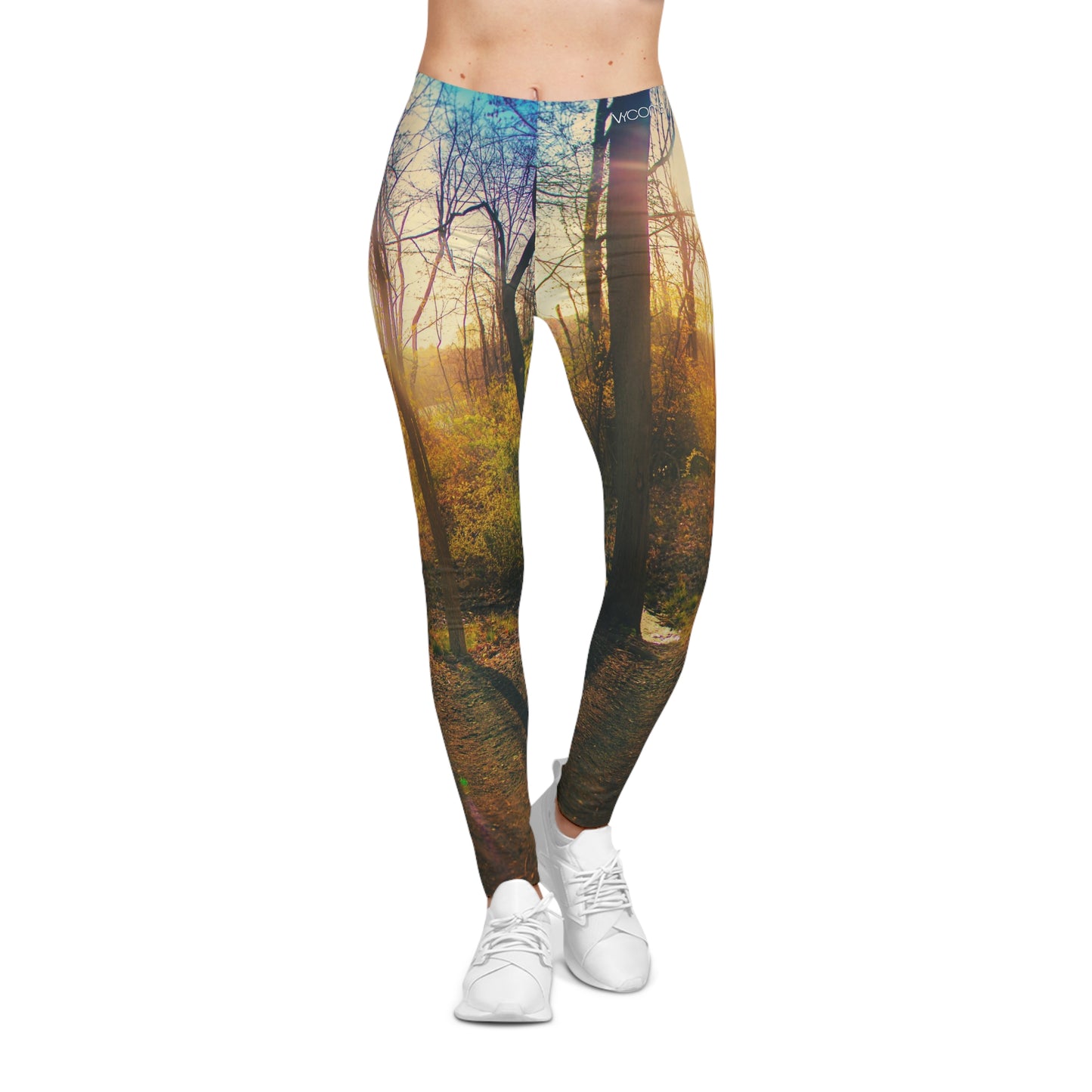 Lakeside Silhouette Premium Leggings– Sunset Treeline Edition