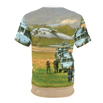 Military Helicopter T-shirts — Aviation Rescue Graphic T-Shirt