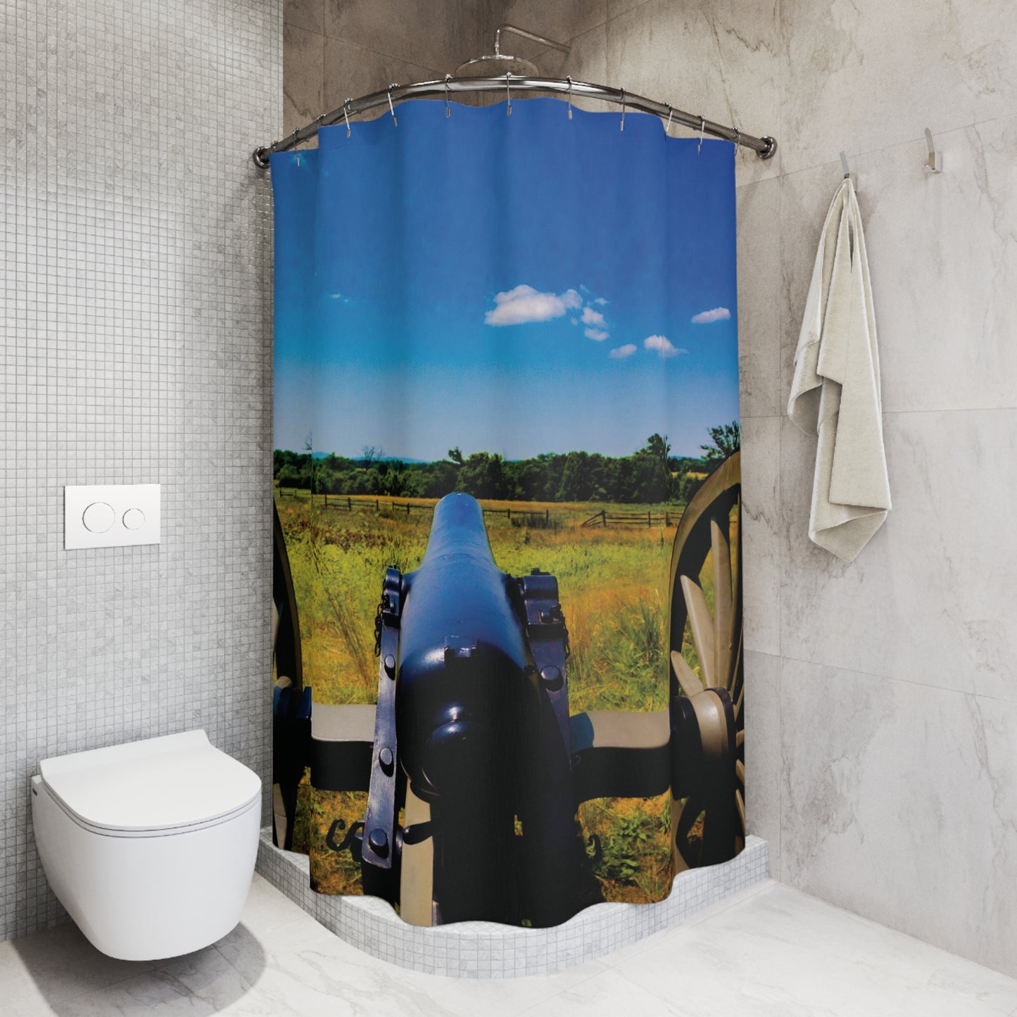 Shower Curtain Printed With Exclusive, High-Res, Full Color Beautiful Image.