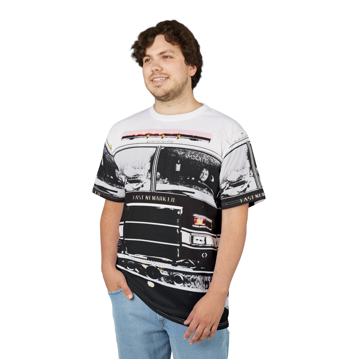 Newark Bravest T-Shirt – Vintage Firehouse Monochrome Edition