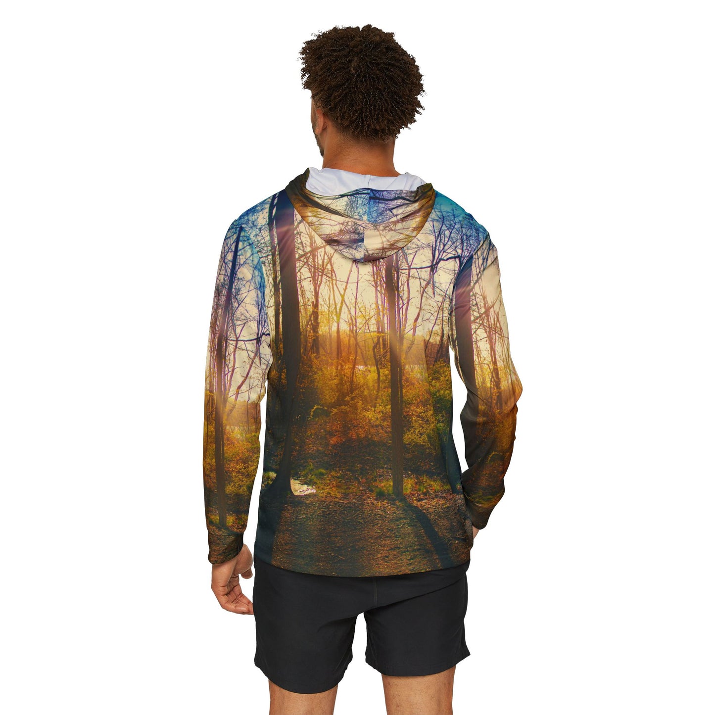 Golden Hour Lakeside Hoodie – Sunset Silhouette Edition