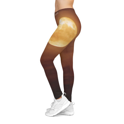 Leggings Sunset Moon — Leggings de yoga cósmicos para mujer