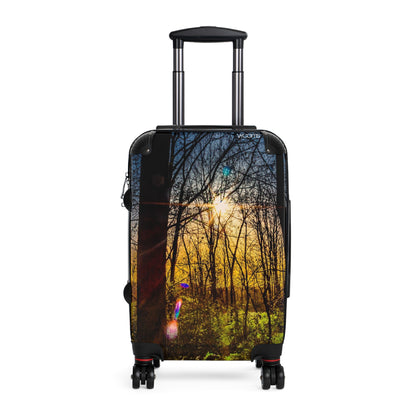 Sunlit Forest Carry-On Suitcase – Nature Landscape Travel Luggage