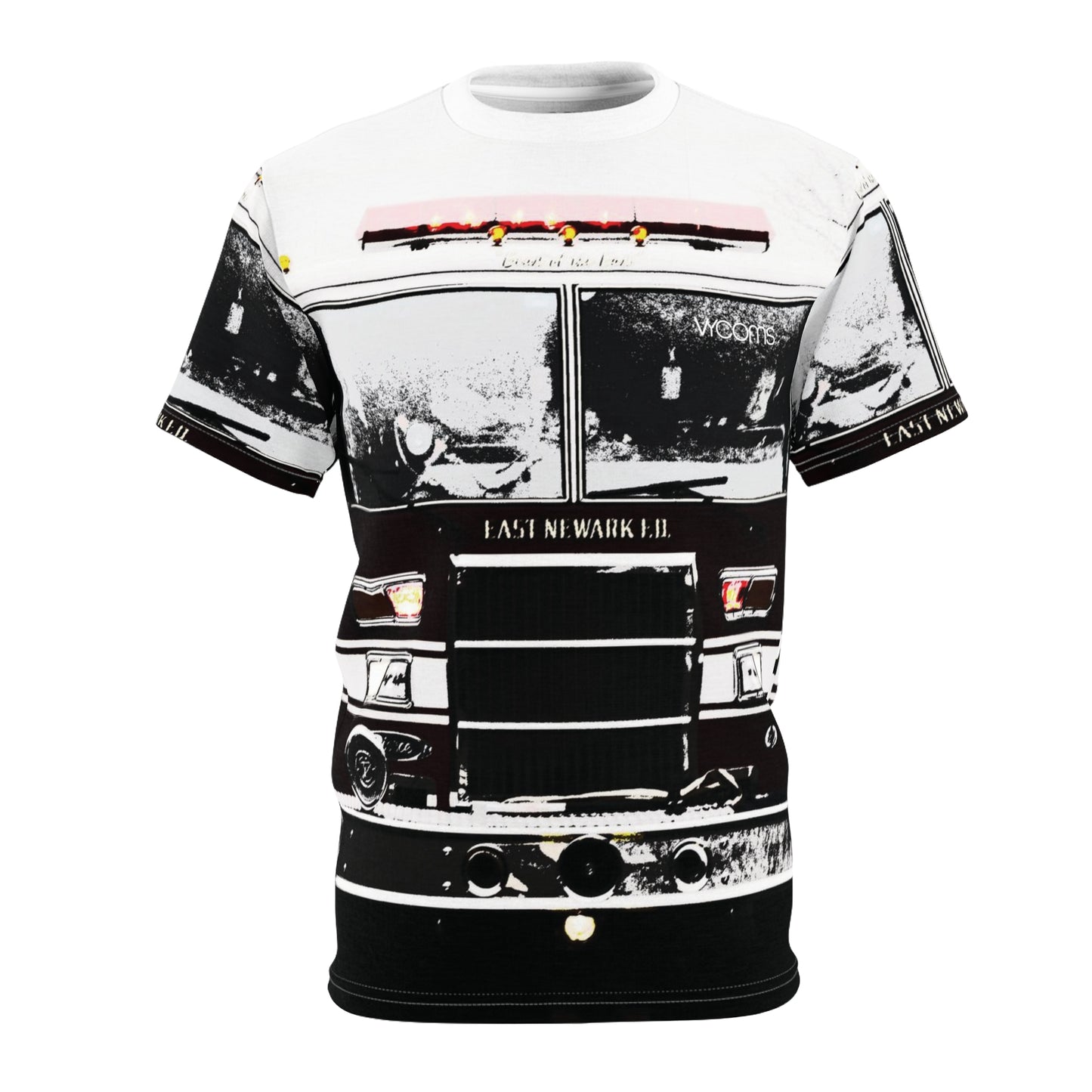 Newark Bravest T-Shirt – Vintage Firehouse Monochrome Edition