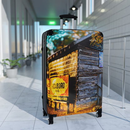 Vintage Roadside Cabin Suitcase - Travel Luggage with Rustic Motif