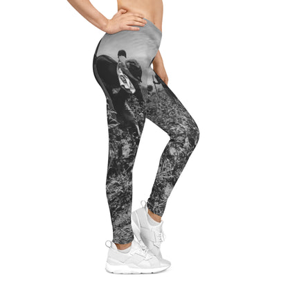 Sunset Farming Leggings — Farmers Planting Seeds