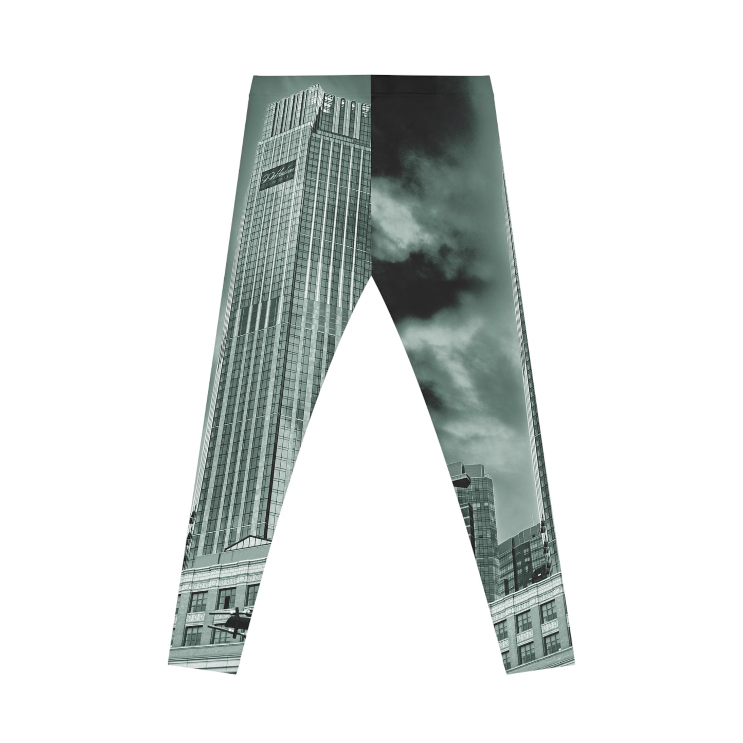 Exchange Place Skyline Leggings — Monochrome Architectural