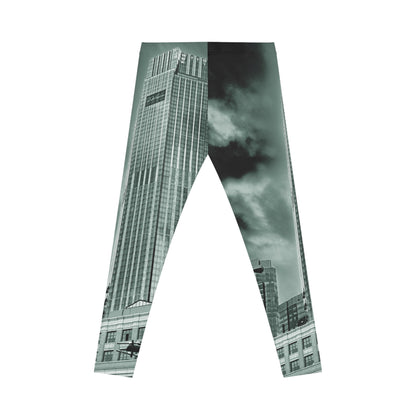 Exchange Place Skyline Leggings — Monochrome Architectural