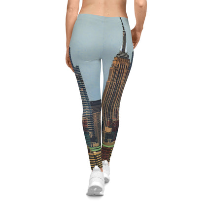 Manhattan Skyline Women's Casual Leggings — NYC Cityscape