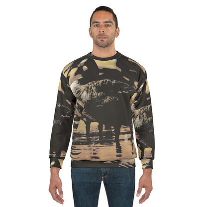 Swam Sunset Sweatshirt — Vintage Coastal Wildlife Crewneck