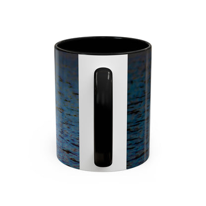 Two Tones, 11oz Ceramic Coffe Mug with Elegant High-Res, Full Color Natural Landscape Image.
