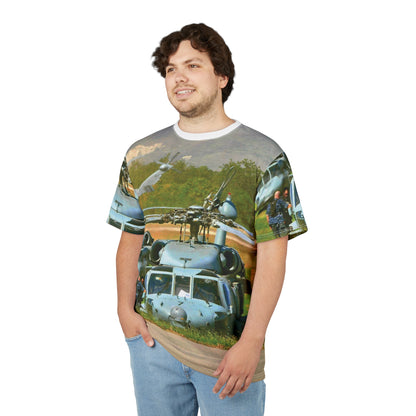 Military Helicopter T-shirts — Aviation Rescue Graphic T-Shirt