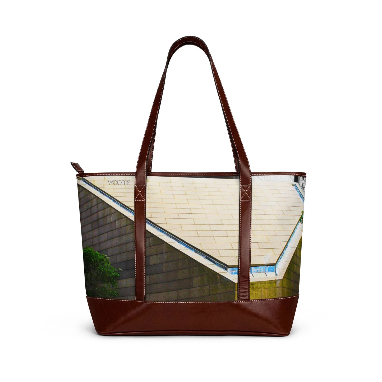 Architectural Roofline Tote Bag — Urban Minimalist Handbag