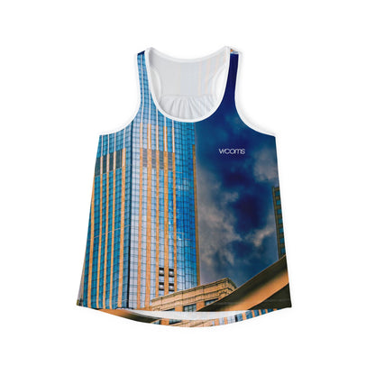 Cityscape Photo Tank Top — Modern Skyscraper Print Women’s Tank