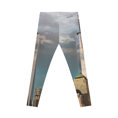 New York Skyline Leggings with One World Trade Center — Women's Casual