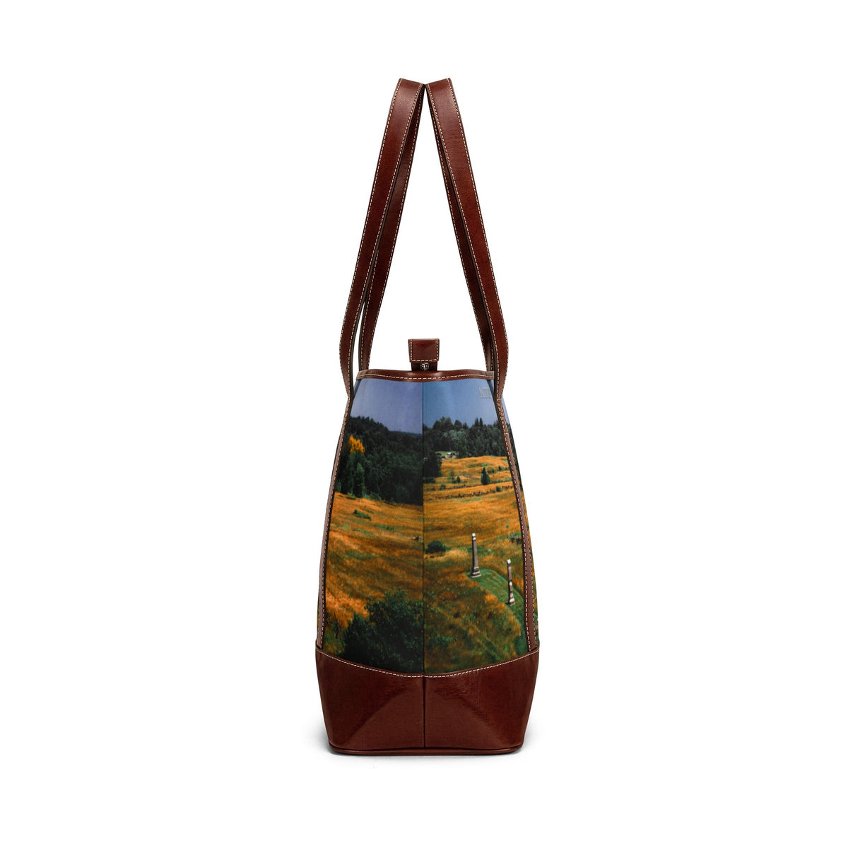 Autumn Meadow Tote Bag — Scenic Field Landscape Handbag