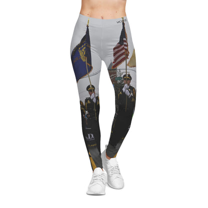 Patriotic Parade Leggings — American Flag Color Guard