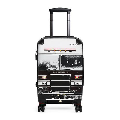 Vintage Fire Truck Carry-On Suitcase — Retro Emergency Vehicle Luggage