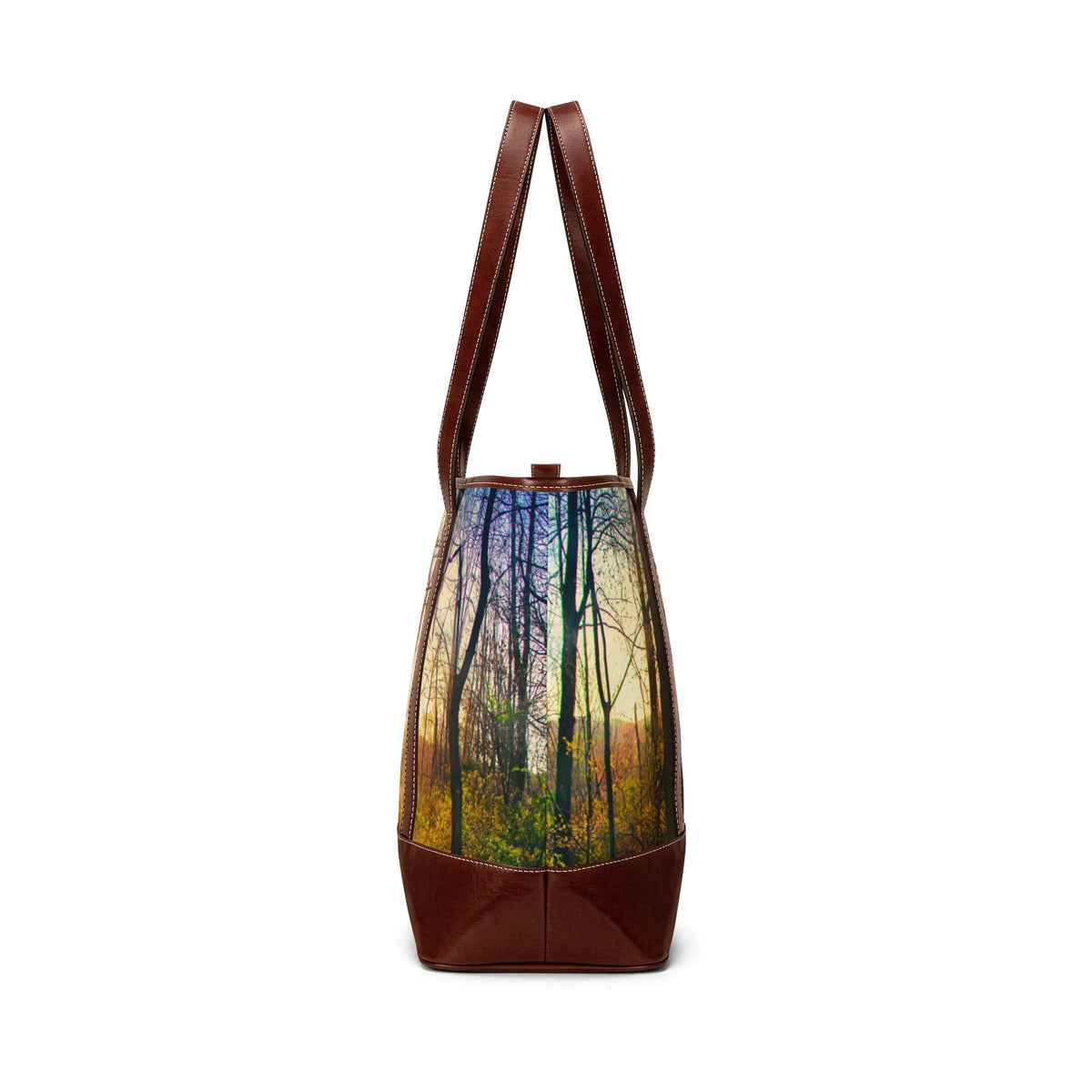 Sunrise Forest Tote Handbag – Nature Photography Canvas Tote