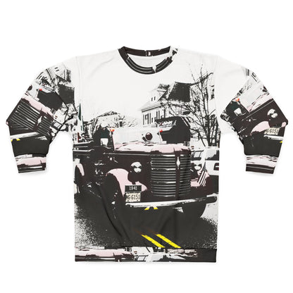 Vintage Fire Truck Sweatshirt — Retro Sweater