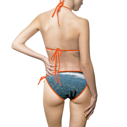 Women's Bikini Swimsuit — 'Boys at the Beach'