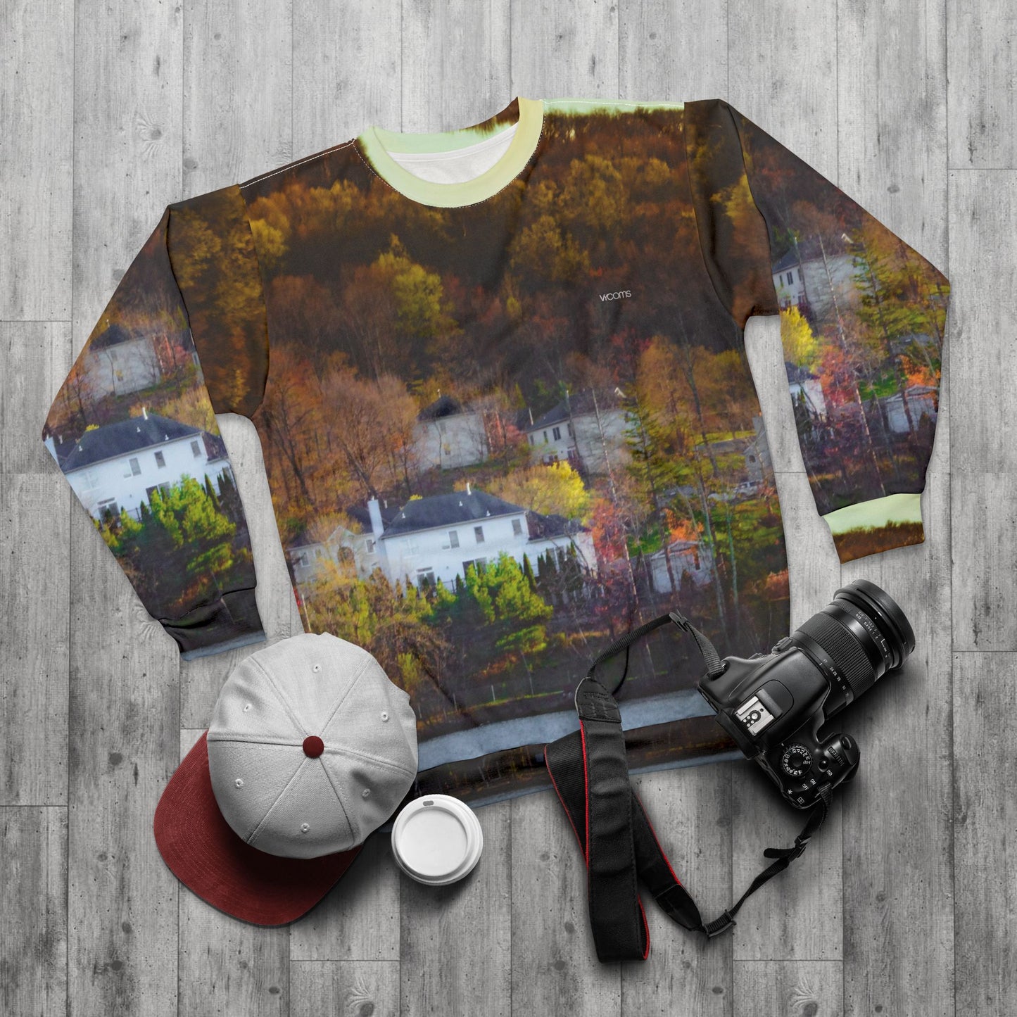 Autumn Lakeside Sweatshirt — Fall Landscape Crewneck