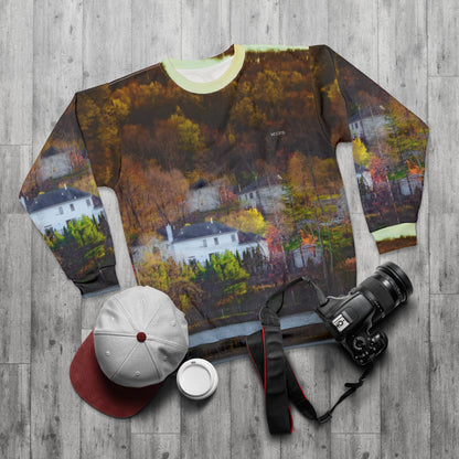 Autumn Lakeside Sweatshirt — Fall Landscape Crewneck