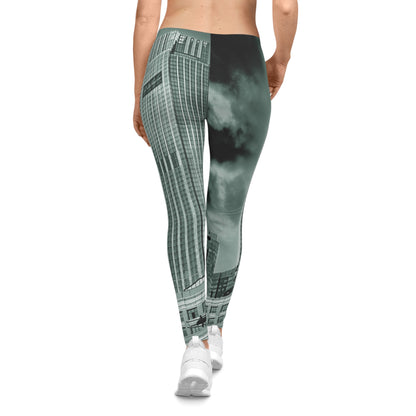 Exchange Place Skyline Leggings — Monochrome Architectural